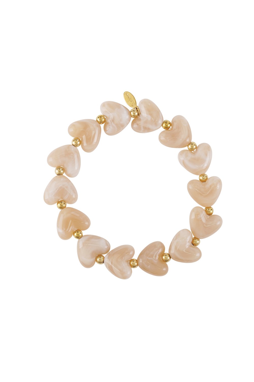 Bracelet Heart Beads