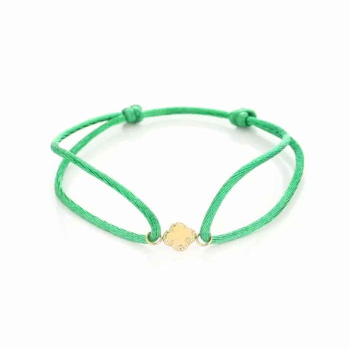 Satin Bracelet Lucky Clover