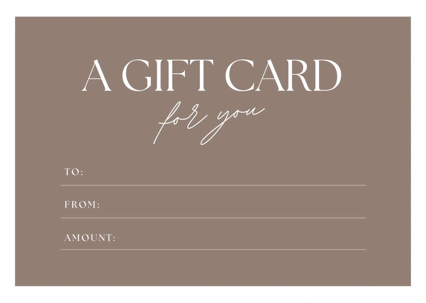 Si-Ta E-Gift Card