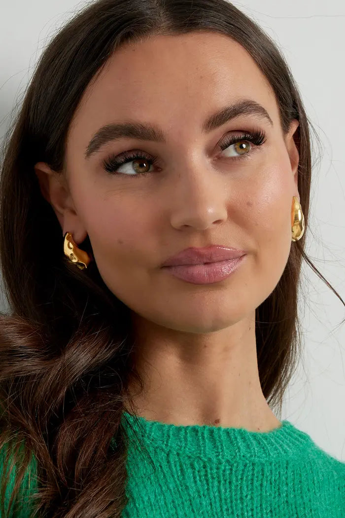 Earrings Dented Drops