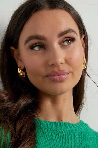 Earrings Dented Drops