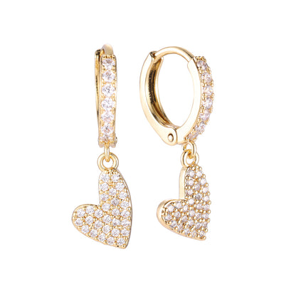 Earrings Shiny Heart