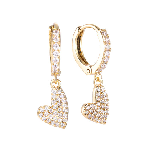 Earrings Shiny Heart