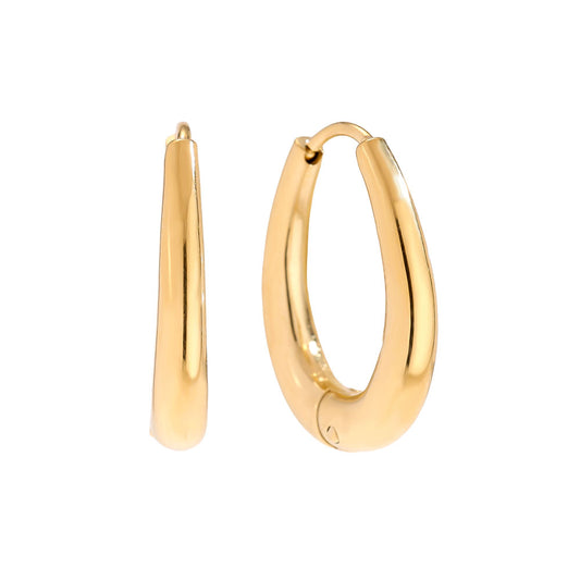Earrings Egg Hoop