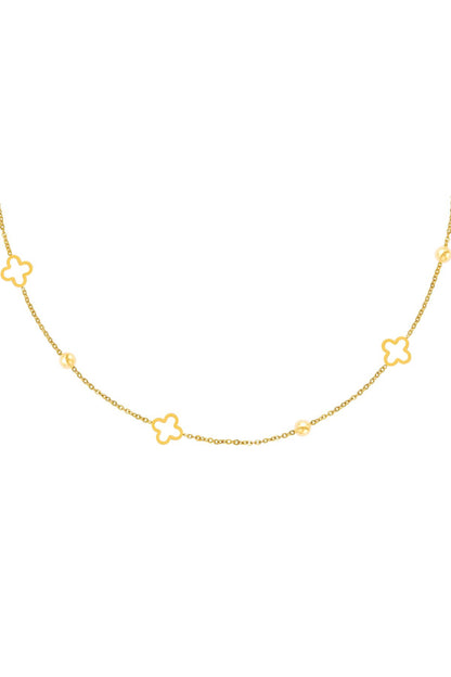 Necklace Open Clovers