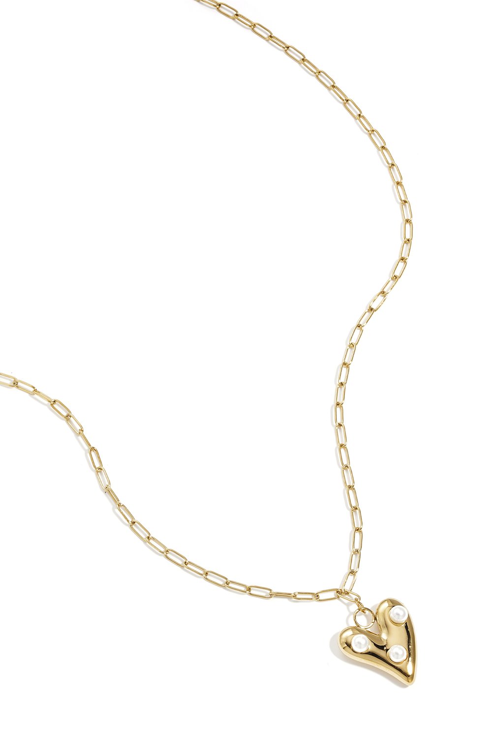 Necklace Heart & Pearl