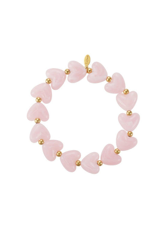 Bracelet Heart Beads