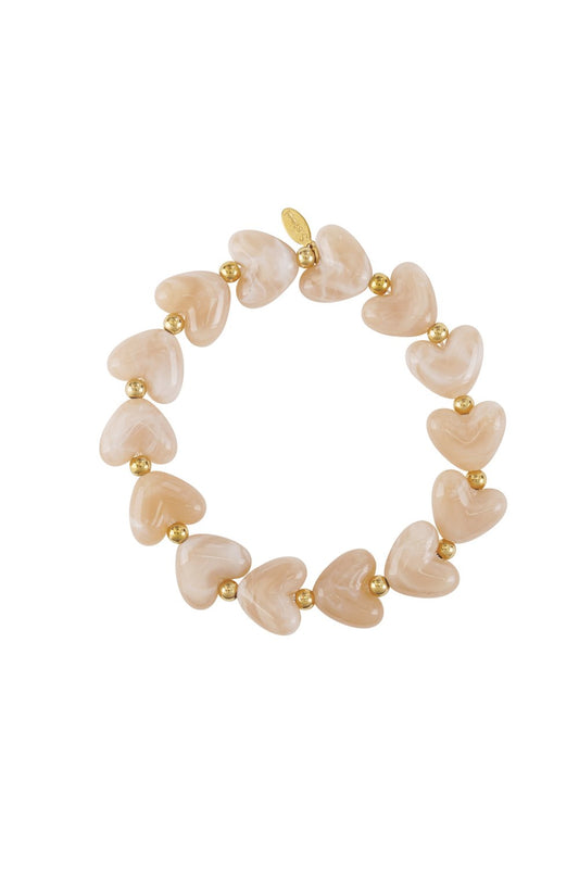 Bracelet Heart Beads