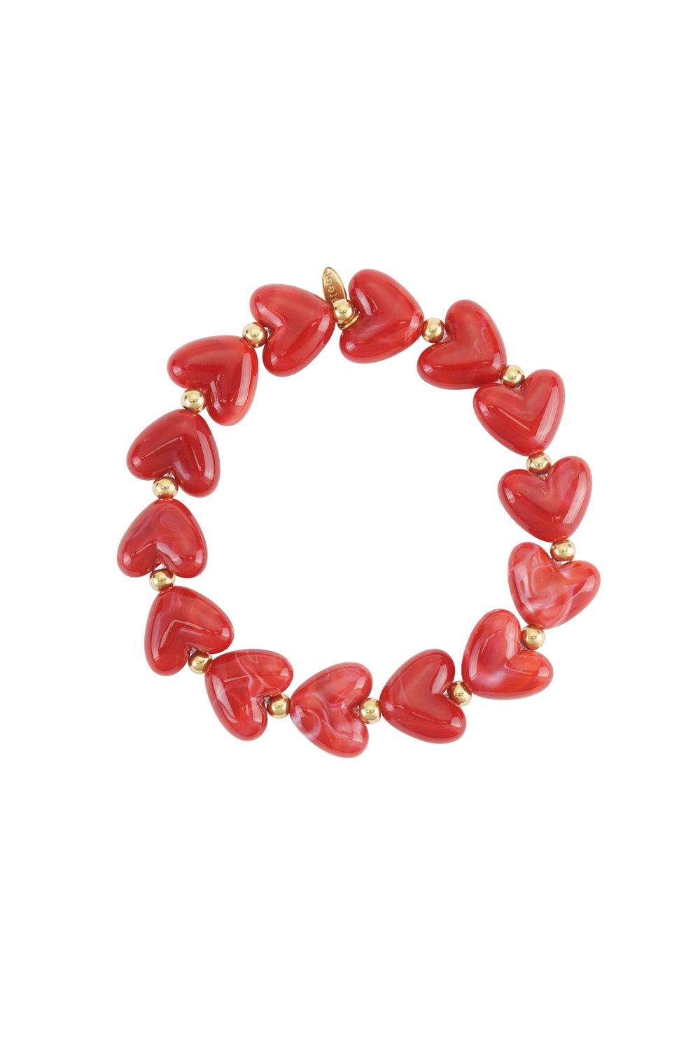 Bracelet Heart Beads