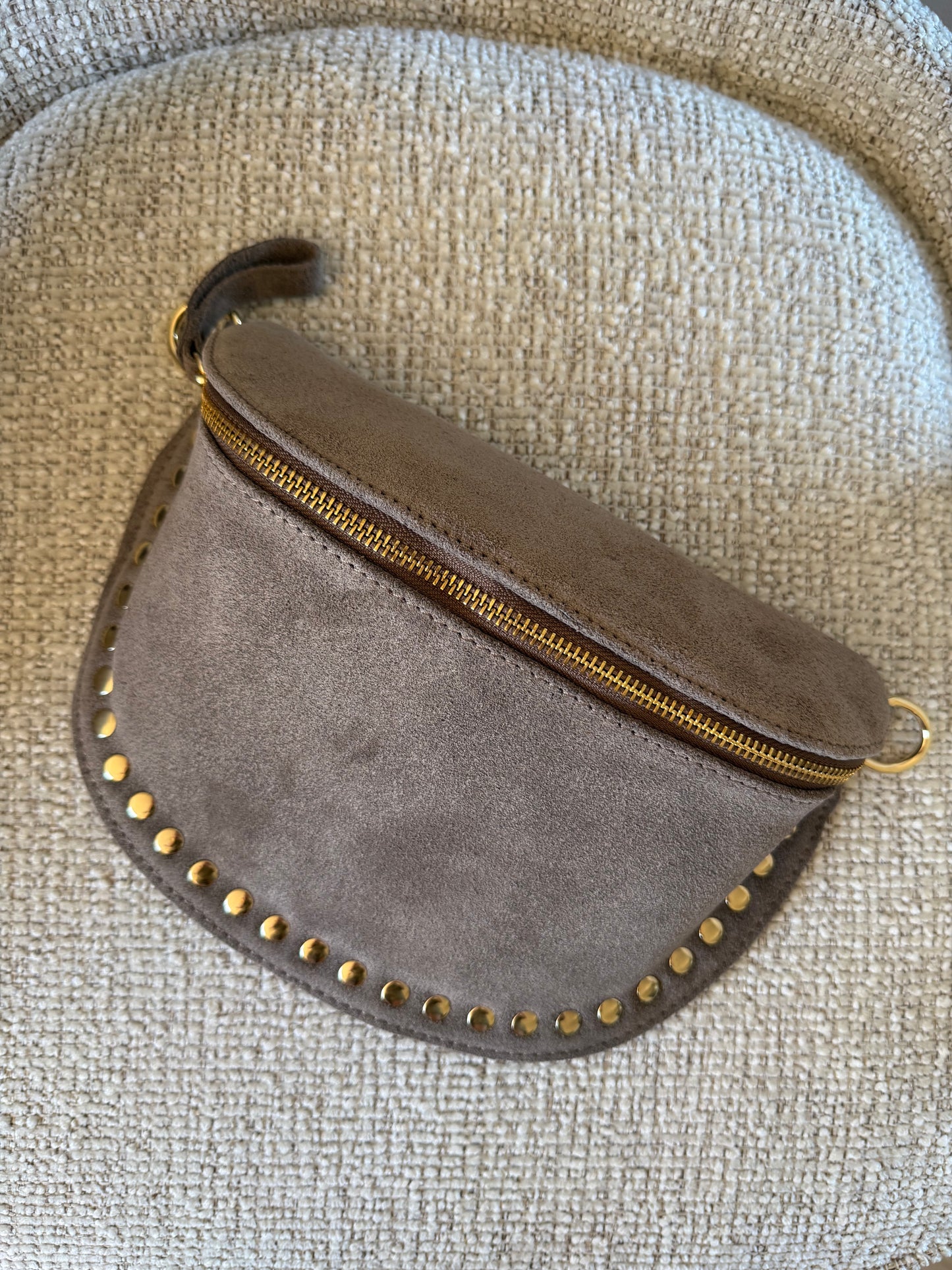 Heuptas Studs Suede Taupe