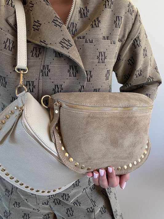 Heuptas Studs Suede Taupe