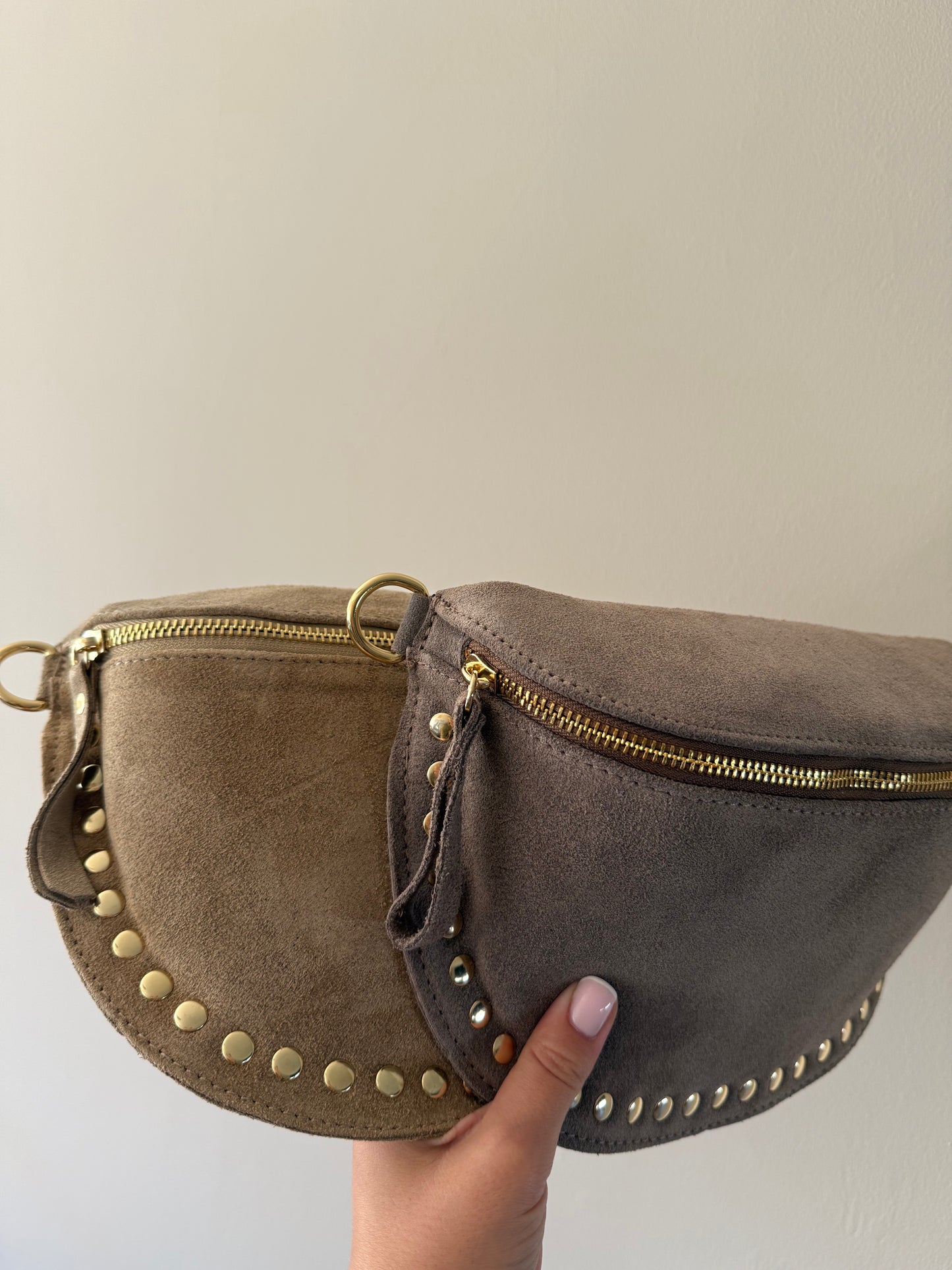 Heuptas Studs Suede Taupe