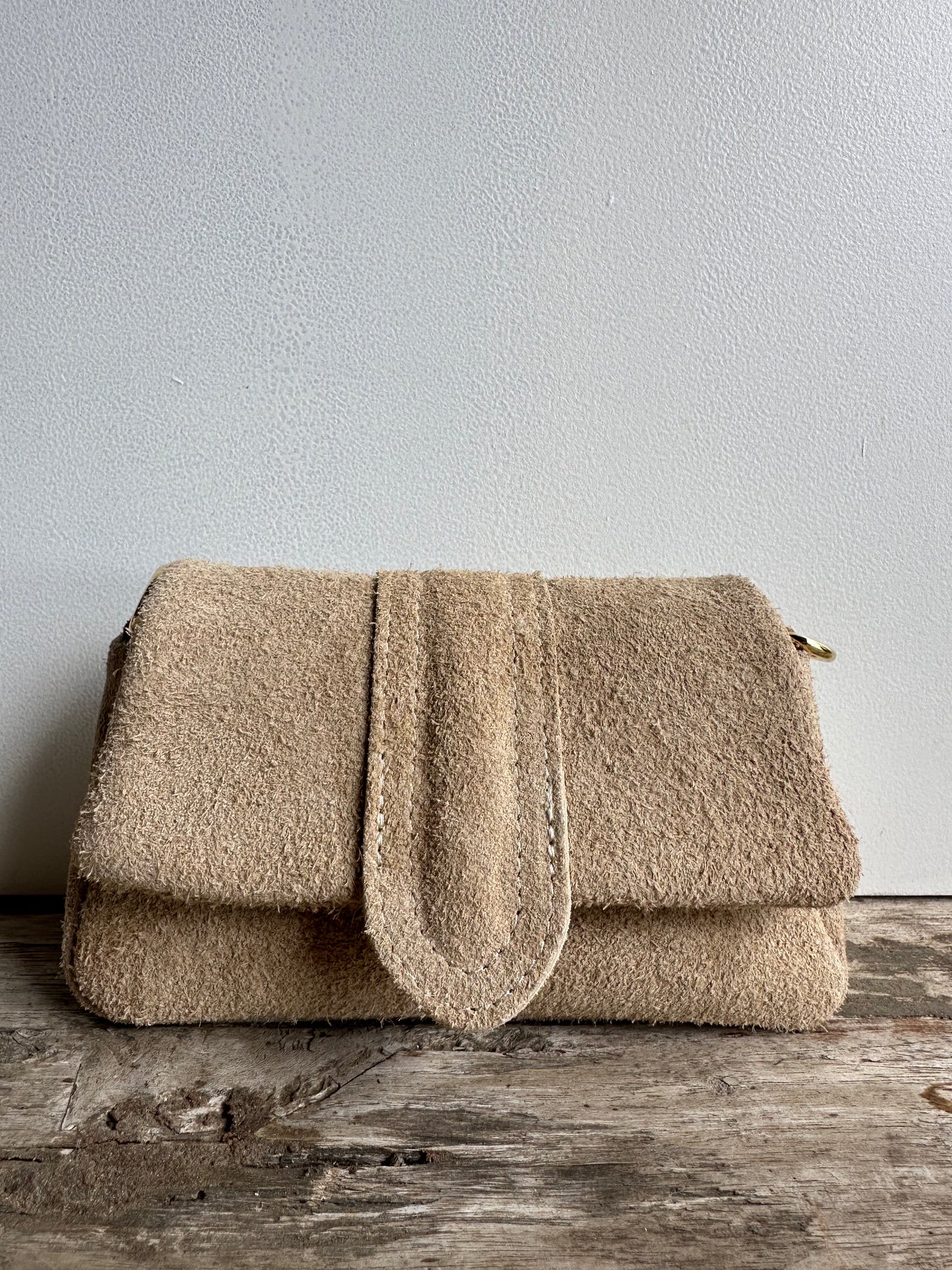 Yasmin Puffy Suede Beige