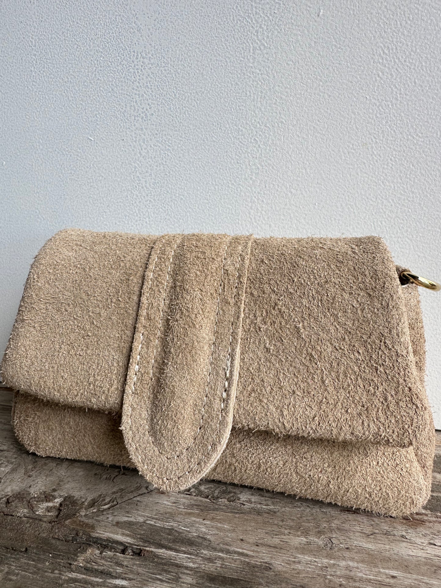 Yasmin Puffy Suede Beige