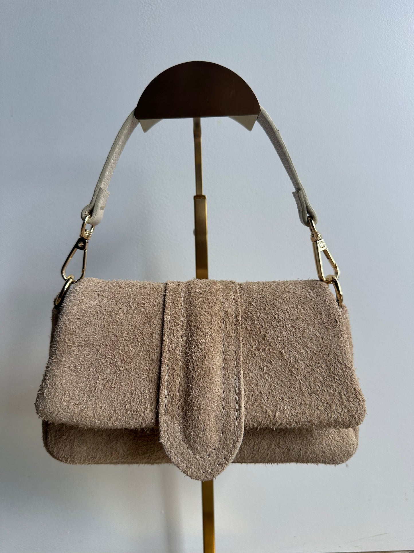 Yasmin Puffy Suede Beige