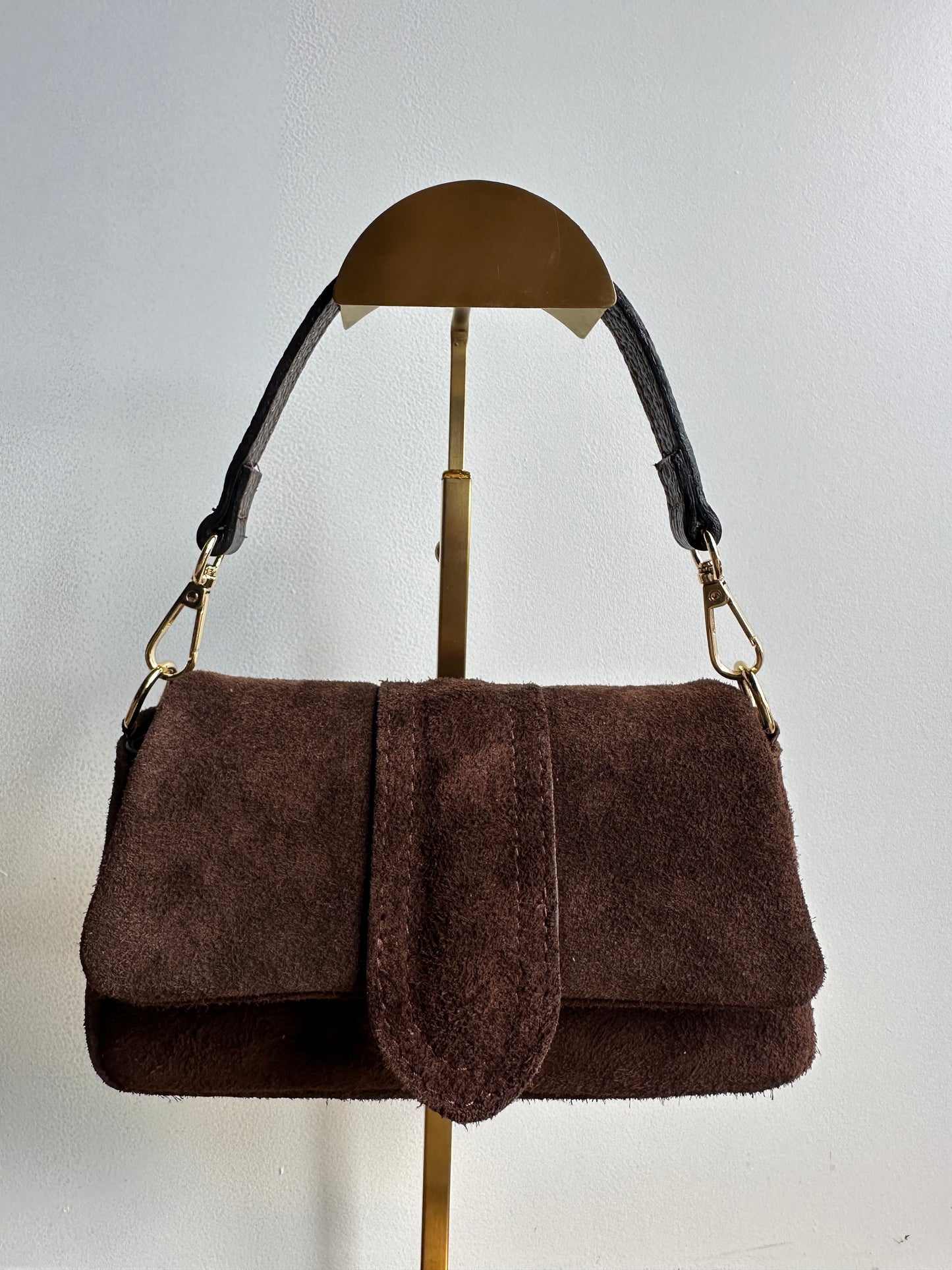 Yasmin Puffy Suede Chocolate