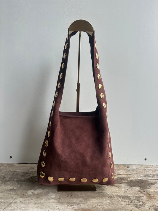 Stud Bag Burgundy