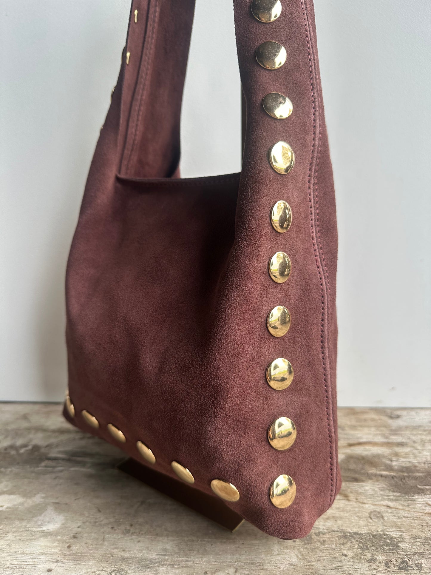 Stud Bag Burgundy