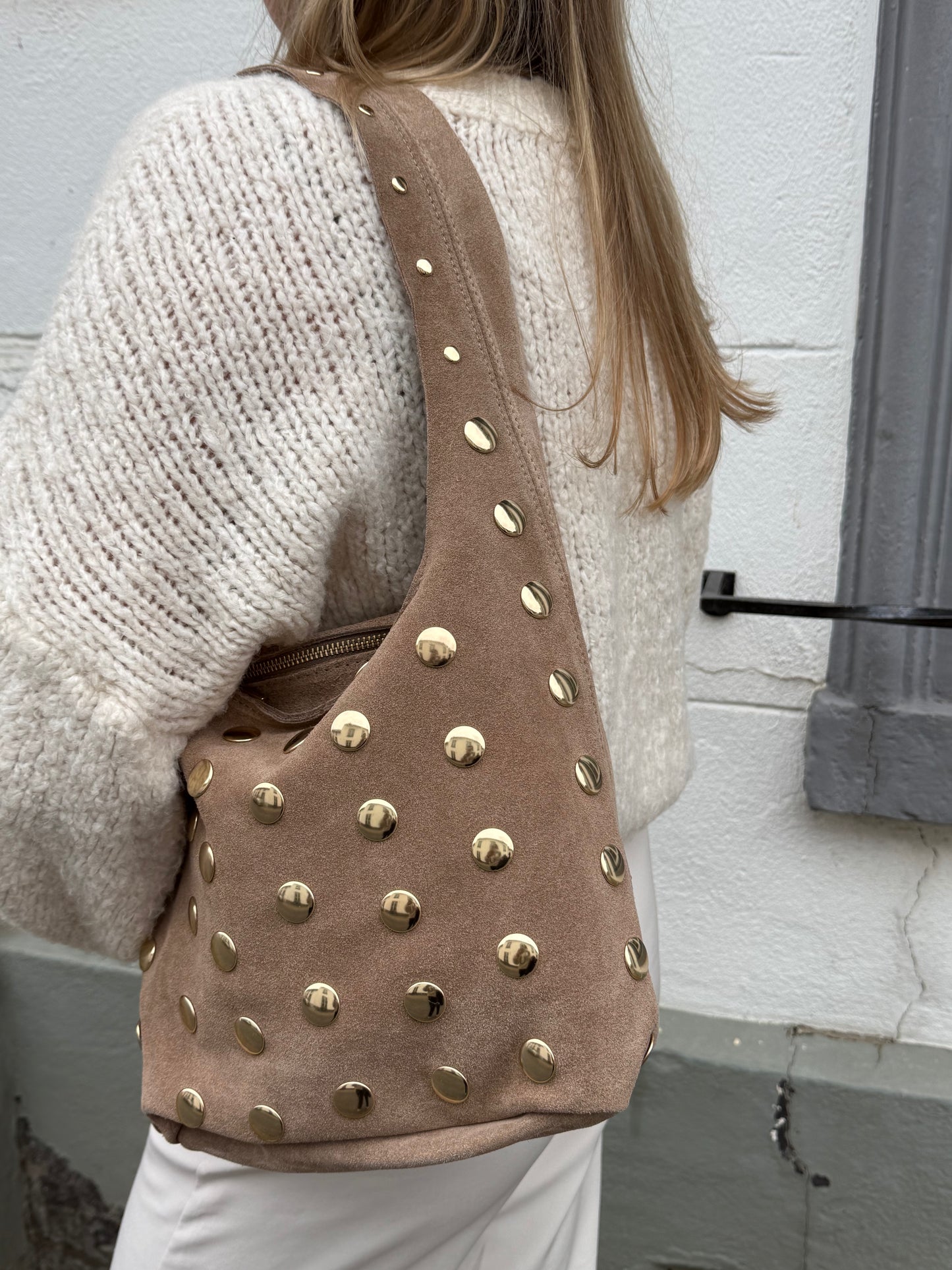 Studs Bag Beige