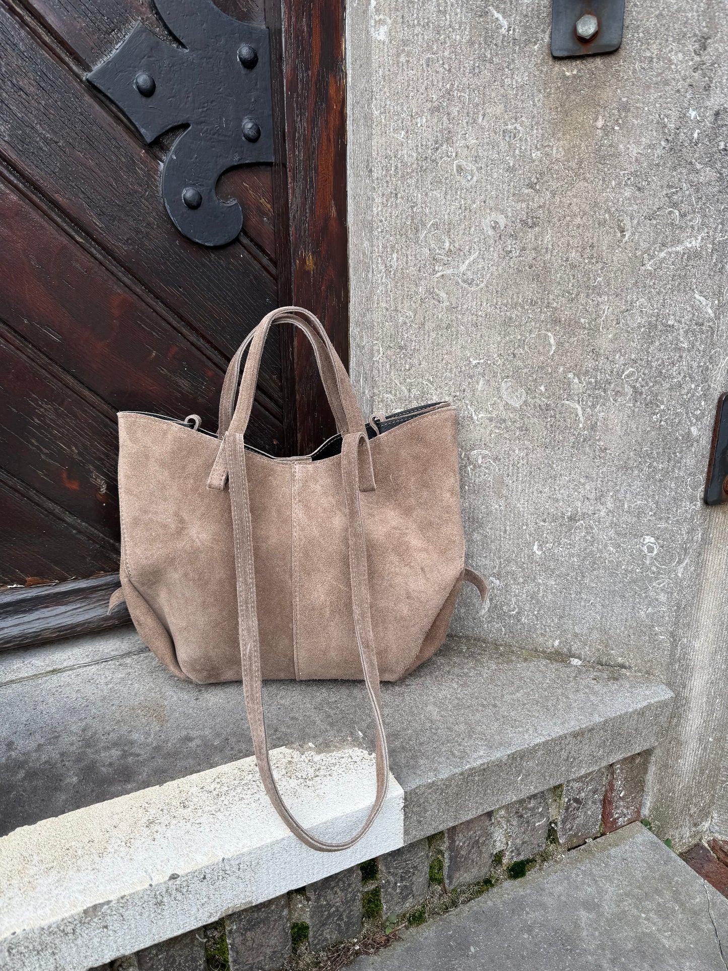 Polly Bag Suede Taupe