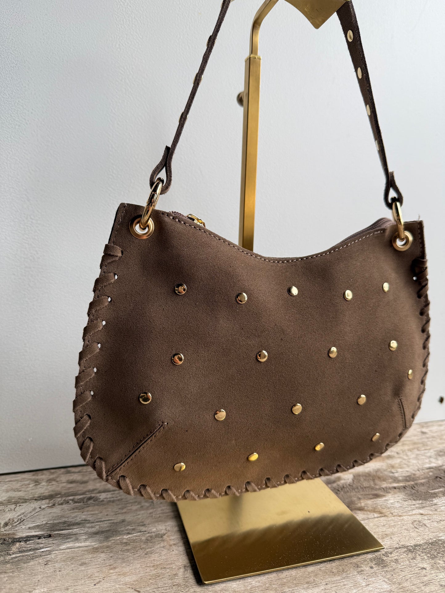 Mini Stud Bag Taupe