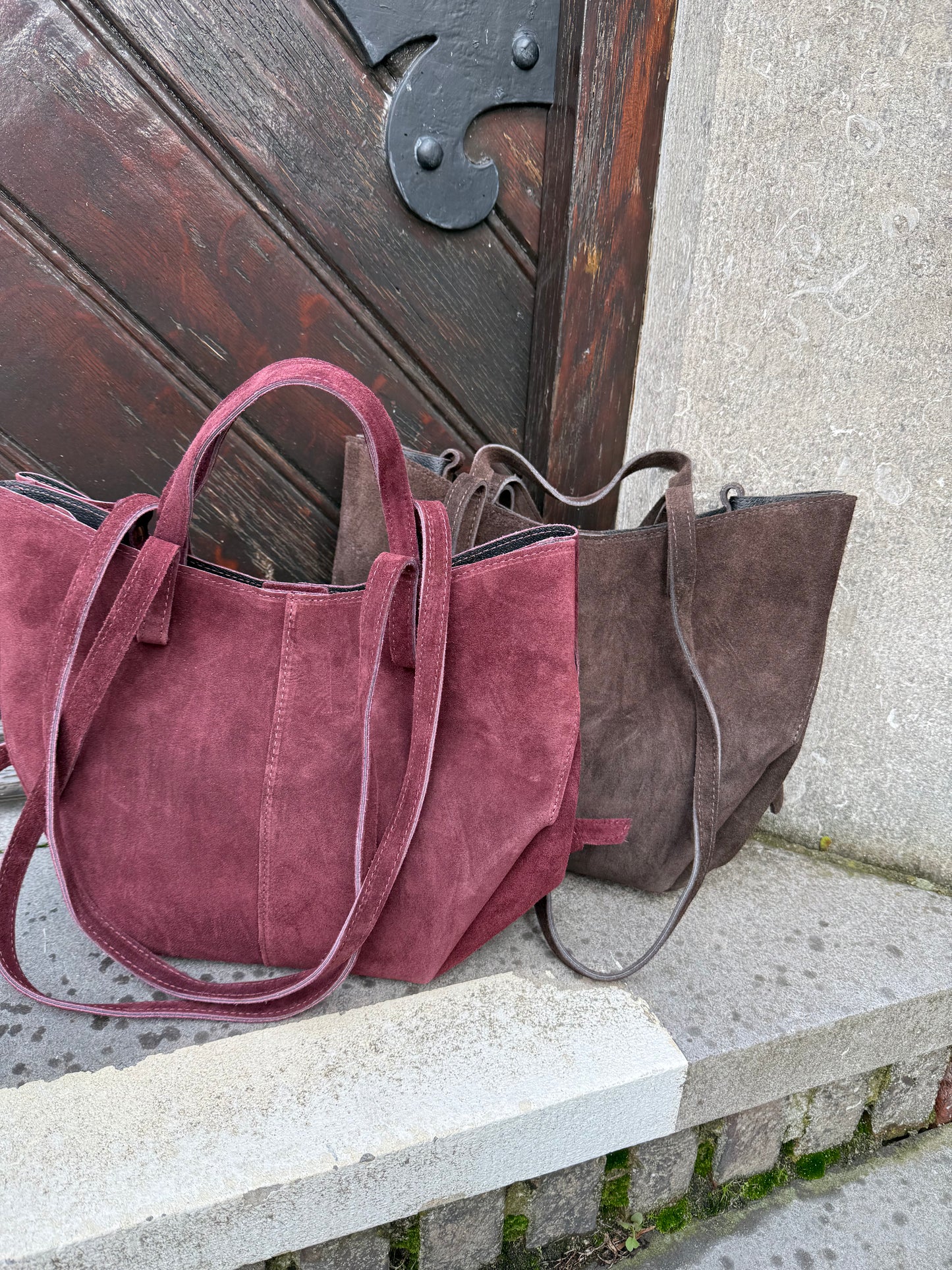 Polly Bag Suede Burgundy