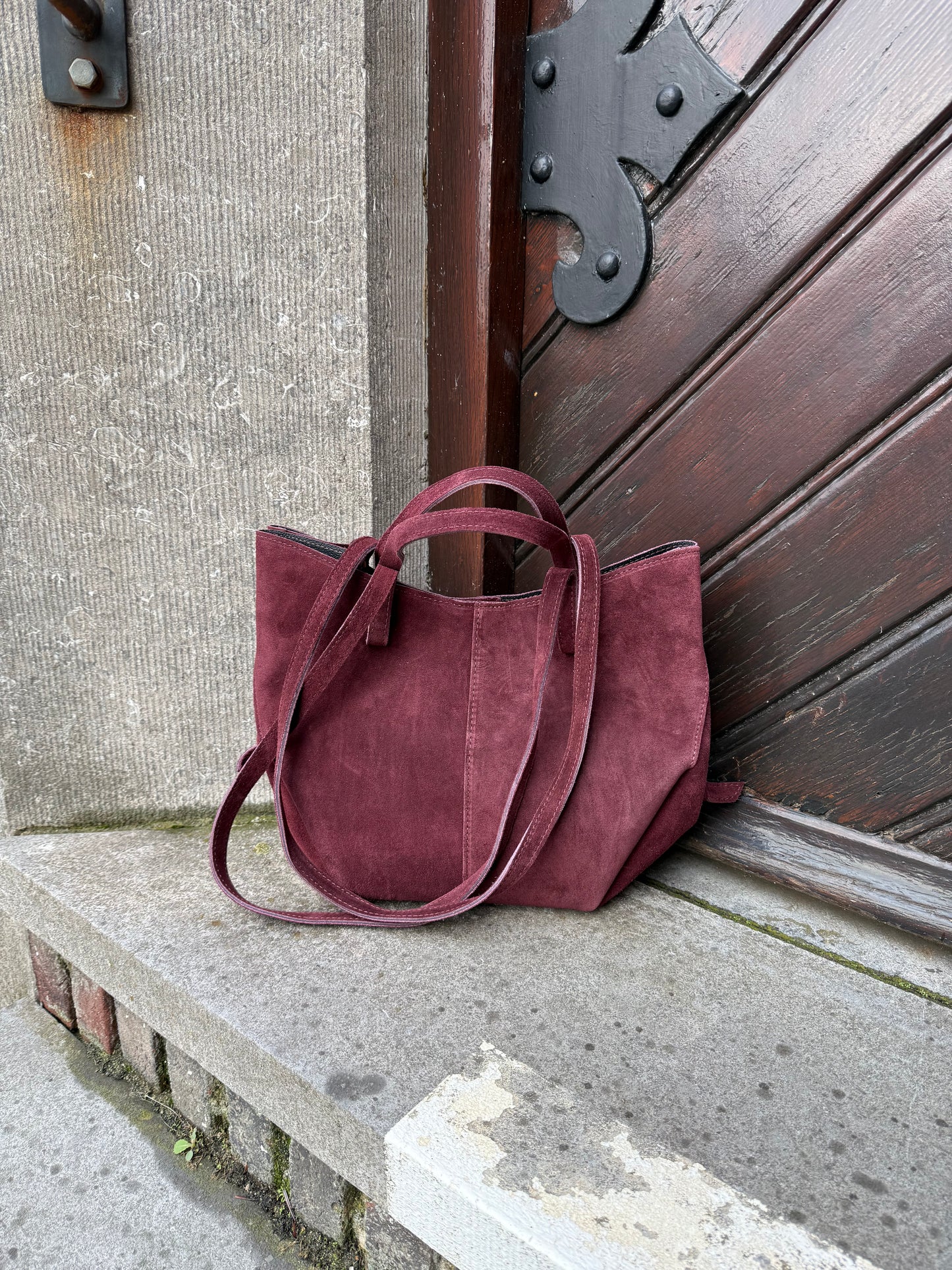 Polly Bag Suede Burgundy