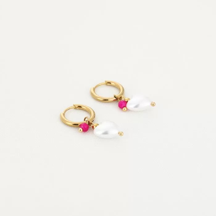 Earrings Pearly Heart